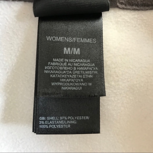 NORTH FACE purple plaid white soft shell jacket, M - Picture 6 of 8